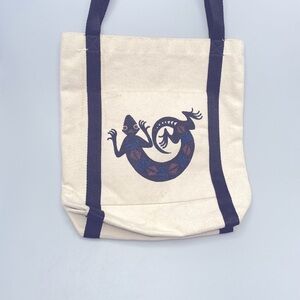 GECKO CANVAS Tote BAG 100% Cotton 14" x 12" x 3"